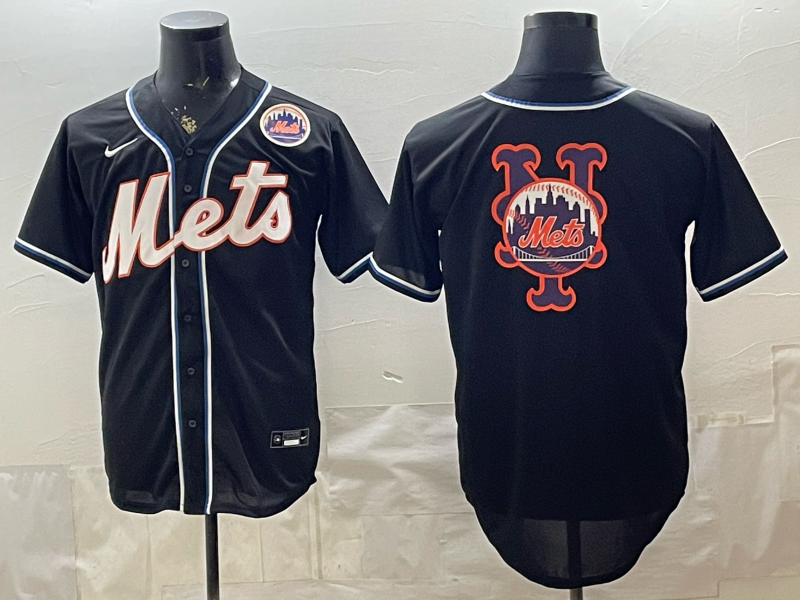 Men new york mets blank black Nike MLB Jersey 0520011->new york mets->MLB Jersey